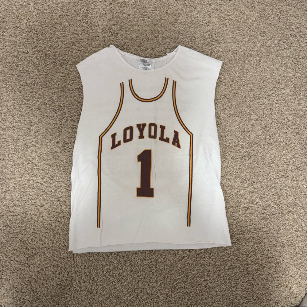 Loyola White Sleeveless Jersey